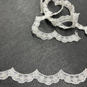 Beaded Corded Lace Trim 1" Wide