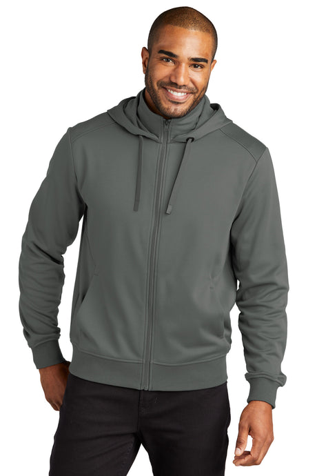 Port Authority® Smooth Fleece Hooded Jacket