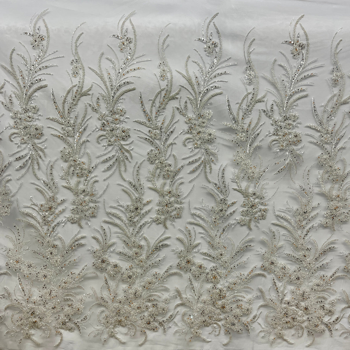 Beaded Embroidered Lace Mesh