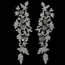 Beaded Corded Floral 3D Lace Applique