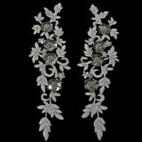 Beaded Corded Floral 3D Lace Applique