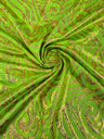 Foil Flame Spandex Fabric - Holographic Flame Print, 58" Width (1 Yard)