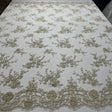 Beaded Lace Embroidered Mesh