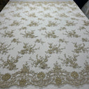 Beaded Lace Embroidered Mesh