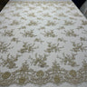 Beaded Lace Embroidered Mesh