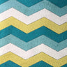 Fabiana Cut Velvet Fabric - Zigzag Chevron, Multi Colored, 55" Width (1 Yard)