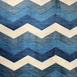 Fabiana Cut Velvet Fabric - Zigzag Chevron, Multi Colored, 55" Width (1 Yard)