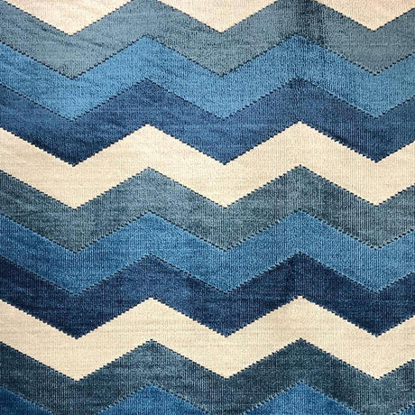 Fabiana Cut Velvet Fabric - Zigzag Chevron, Multi Colored, 55" Width (1 Yard)