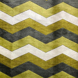 Fabiana Cut Velvet Fabric - Zigzag Chevron, Multi Colored, 55" Width (1 Yard)