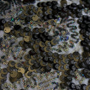 Fame Stretch Mesh Sequin Polyester Fabric - 2-Way Stretch, Embroidered Sequins, 50" Width, 287 GSM (1 Yard)