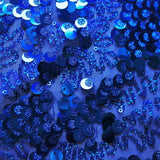 Fame Stretch Mesh Sequin Polyester Fabric - 2-Way Stretch, Embroidered Sequins, 50" Width, 287 GSM (1 Yard)