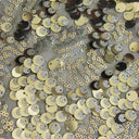 Fame Stretch Mesh Sequin Polyester Fabric - 2-Way Stretch, Embroidered Sequins, 50" Width, 287 GSM (1 Yard)