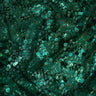 Fame Stretch Mesh Sequin Polyester Fabric - 2-Way Stretch, Embroidered Sequins, 50" Width, 287 GSM (1 Yard)