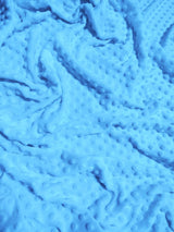Turquoise Minky Dimple Dot Baby Soft Fabric