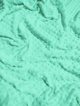 Minky Dimple Dot Baby Soft Fabric in Icy Mint