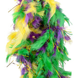 Mardi Gras Boa With Gold Tinsel (1 PC)