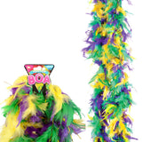 Mardi Gras Boa With Gold Tinsel (1 PC)