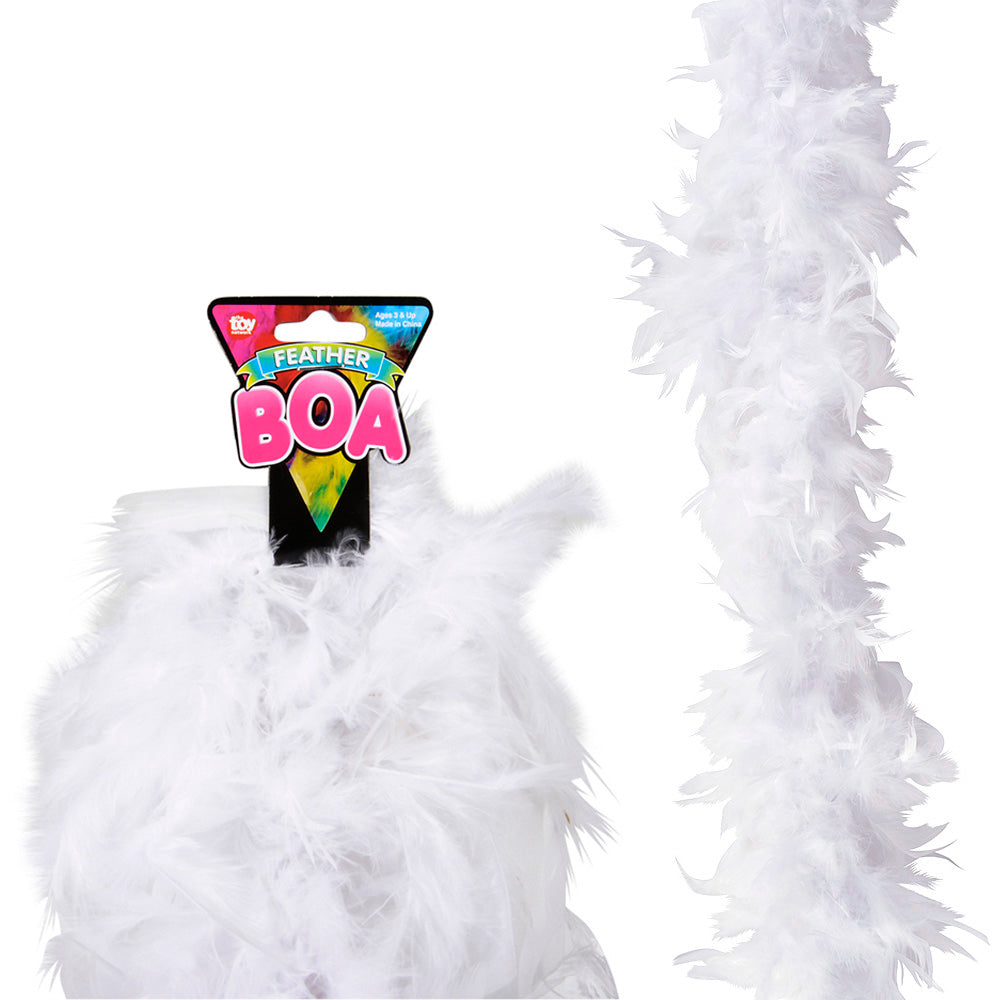 White Boa Feather Accessory 6 ft (1 PC)