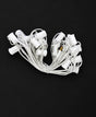 C9 Socket Cord White - 25' 12" Spacing