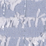 English Powder Blue Eyelash Fringe Tweed