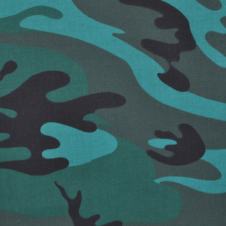 Classic Green Camouflauge Cotton Blend