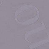 Italian White Flocked-Letter Cotton