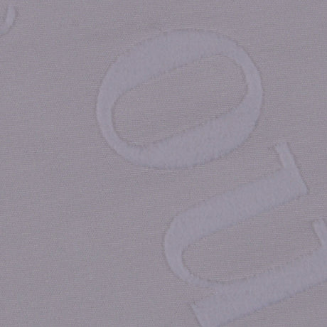 Italian White Flocked-Letter Cotton