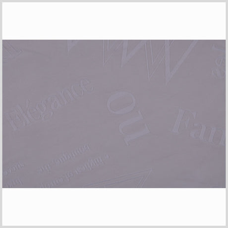 Italian White Flocked-Letter Cotton