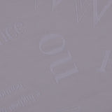 Italian White Flocked-Letter Cotton