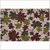 Camo Colored Floral Cotton-Lycra Twill