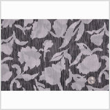 Black & White Floral Cotton Voile