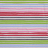 Multicolored Striped Cotton Stretch Seersucker
