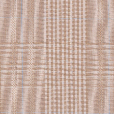 Italian Beige Plaid Bottom-Weight Cotton