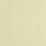 Kiwi Green and Off-White Plaid Cotton Blend Suiting