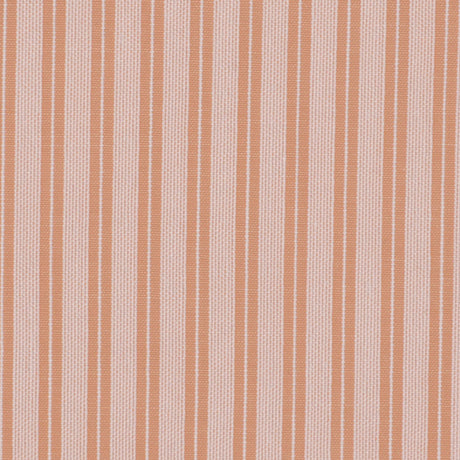 Clay/Off-White Striped Shirting
