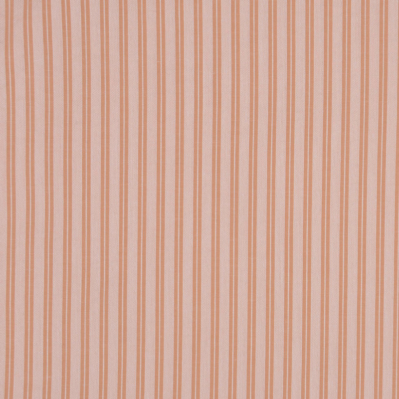 Clay/Off-White Striped Shirting