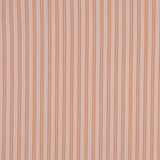 Clay/Off-White Striped Shirting