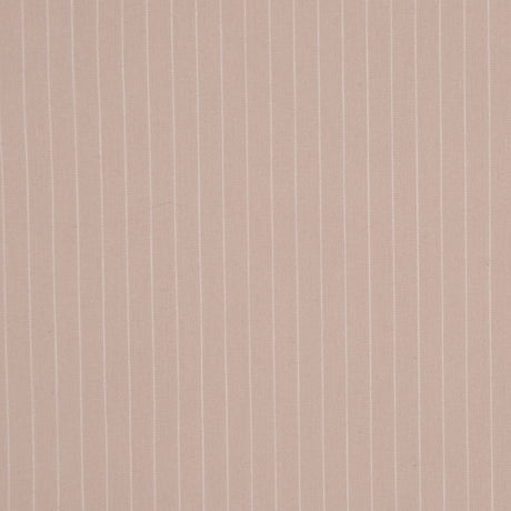 Italian Birch/Fog Pin Striped Smooth Stretch Cotton Suiting