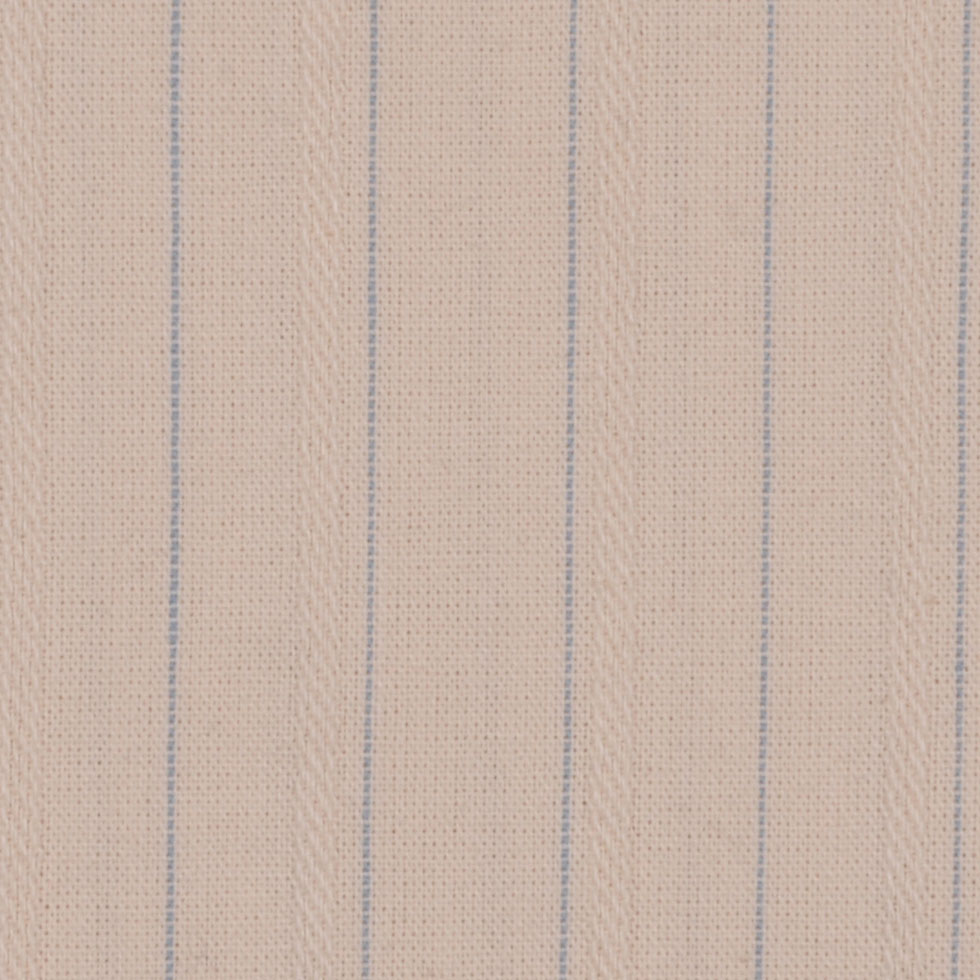 Cream/Chalk Blue Striped Shirting