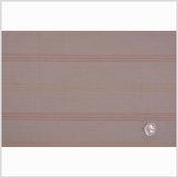 Dark Beige, Brick and Peach Striped Cotton Suiting