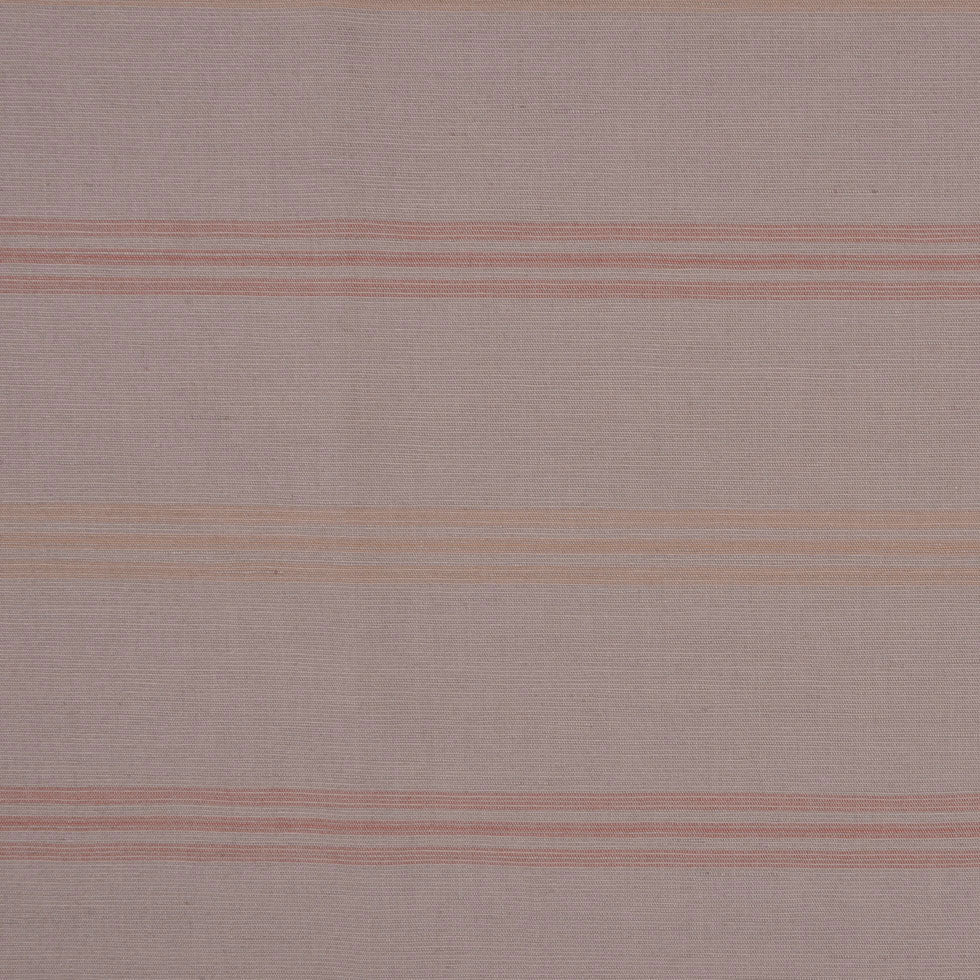 Dark Beige, Brick and Peach Striped Cotton Suiting
