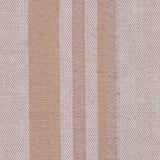 Italian Oatmeal and Tan Striped Cotton Suiting