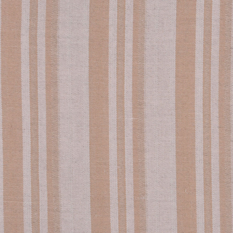 Italian Oatmeal and Tan Striped Cotton Suiting