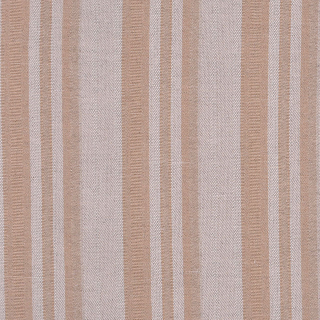 Italian Oatmeal and Tan Striped Cotton Suiting