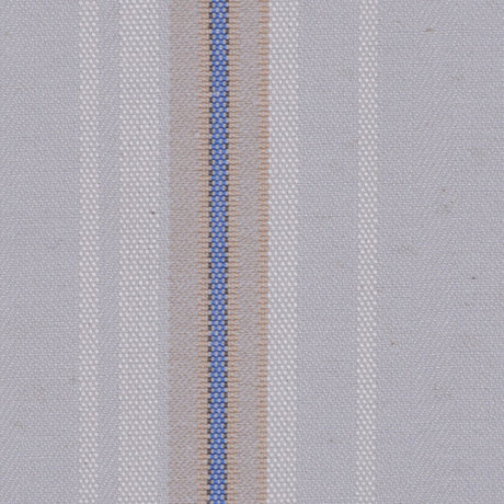 Italian Pale Gray Striped Cotton Suiting