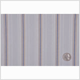 Italian Pale Gray Striped Cotton Suiting