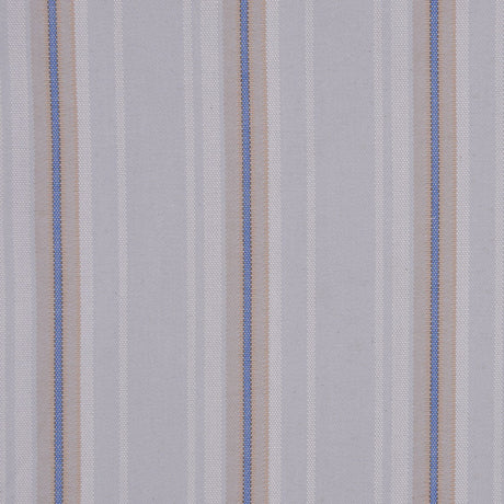 Italian Pale Gray Striped Cotton Suiting