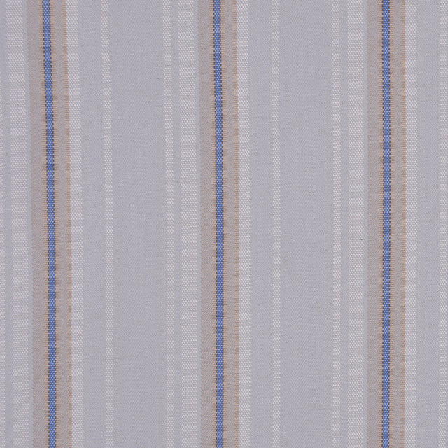 Italian Pale Gray Striped Cotton Suiting