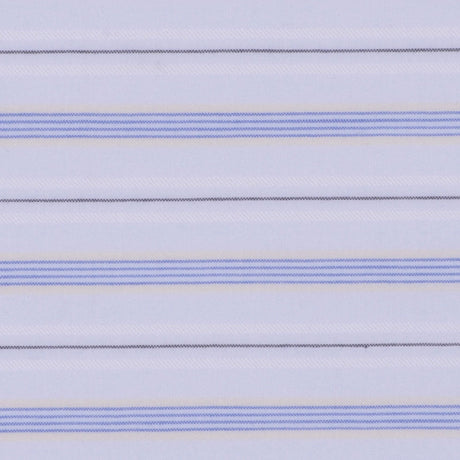 Pale Blue Pencil Striped Cotton Shirting