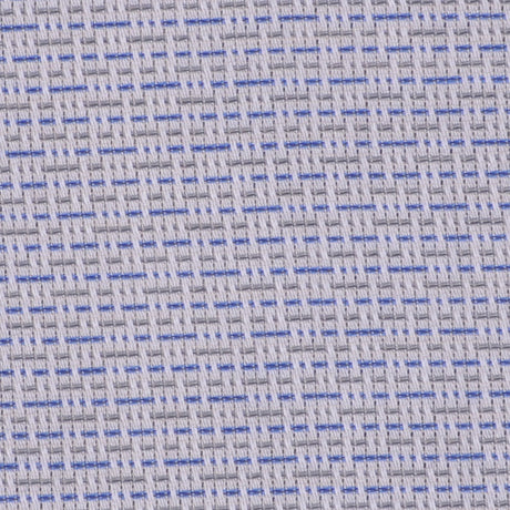 White/Powder Blue/Olive Striped Cotton Shirting